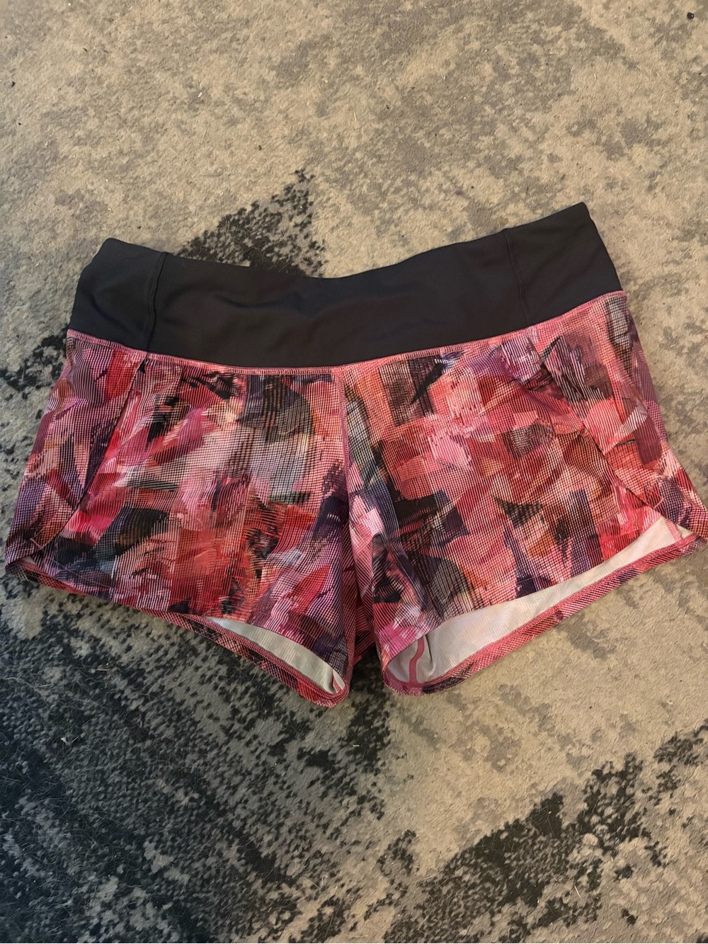 Lululemon Run Times Short II *4" Sun Dazed Multi Pink / Super Dark